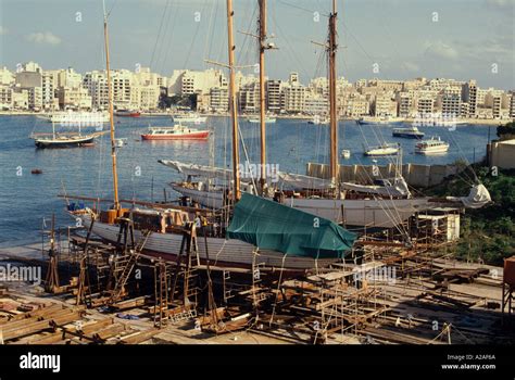 manoel island boat yard.